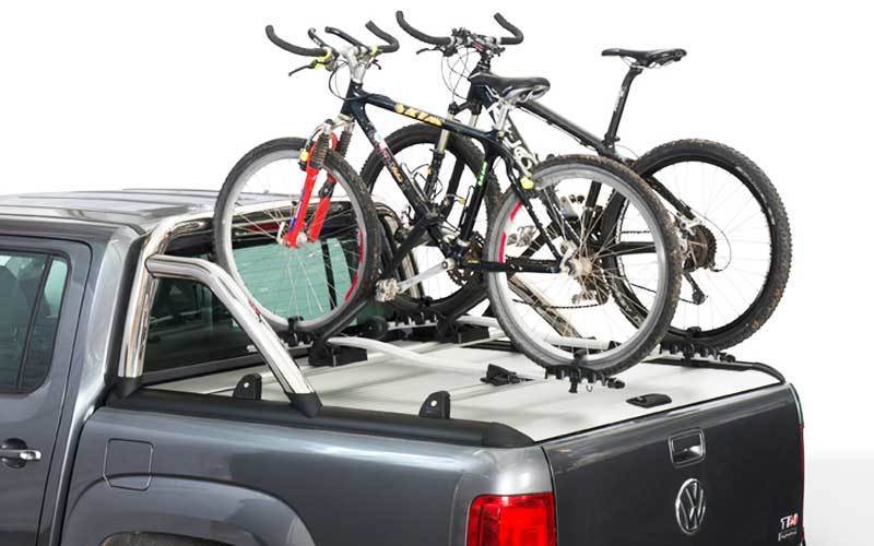 top truck bed bike rack