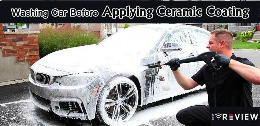 washing car before applying ceramic coating