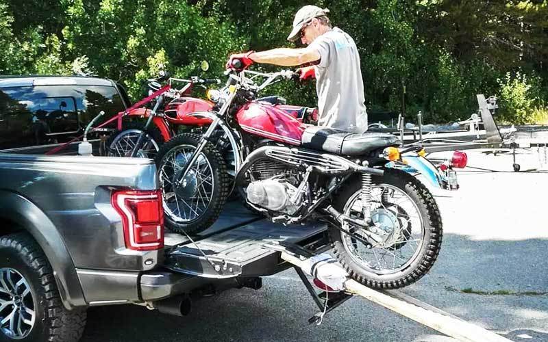 bike loading on truck