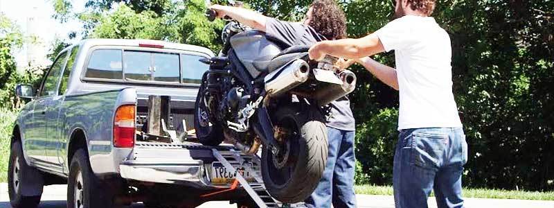 How To Load A Motorcycle Into A Truck