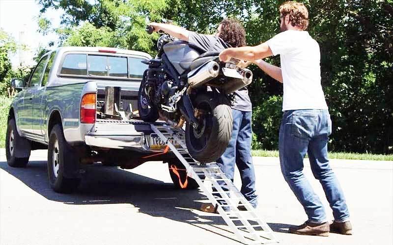 How To Load A Motorcycle Into A Truck