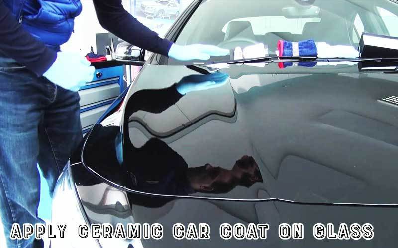 Applying Ceramic Car Coat on Glass