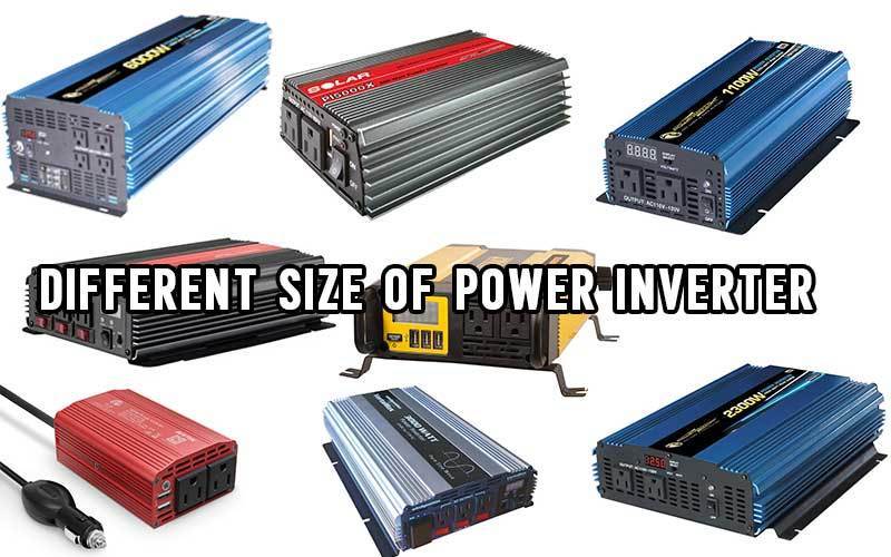different size of power inverter