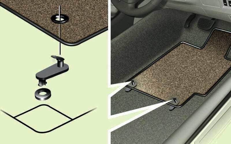 Floor Mat Clips to secure them