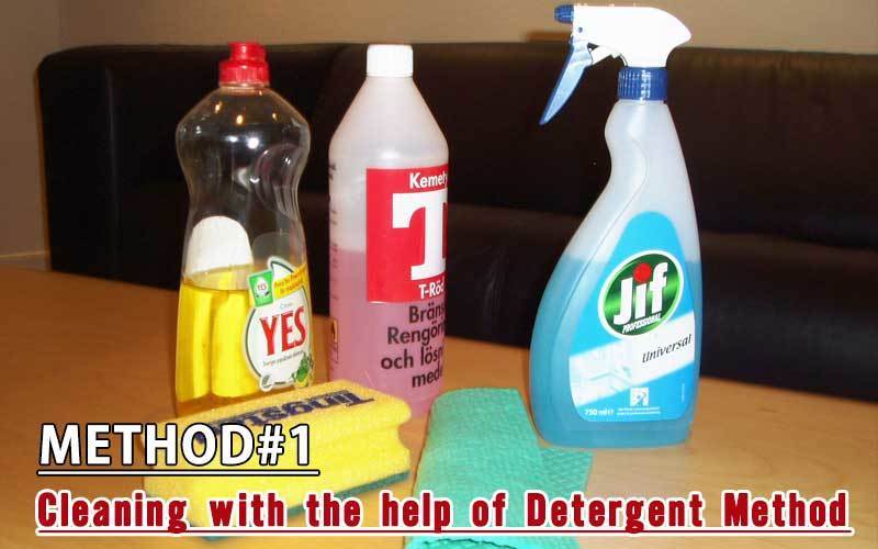 Cleaning with the help of Detergent Method