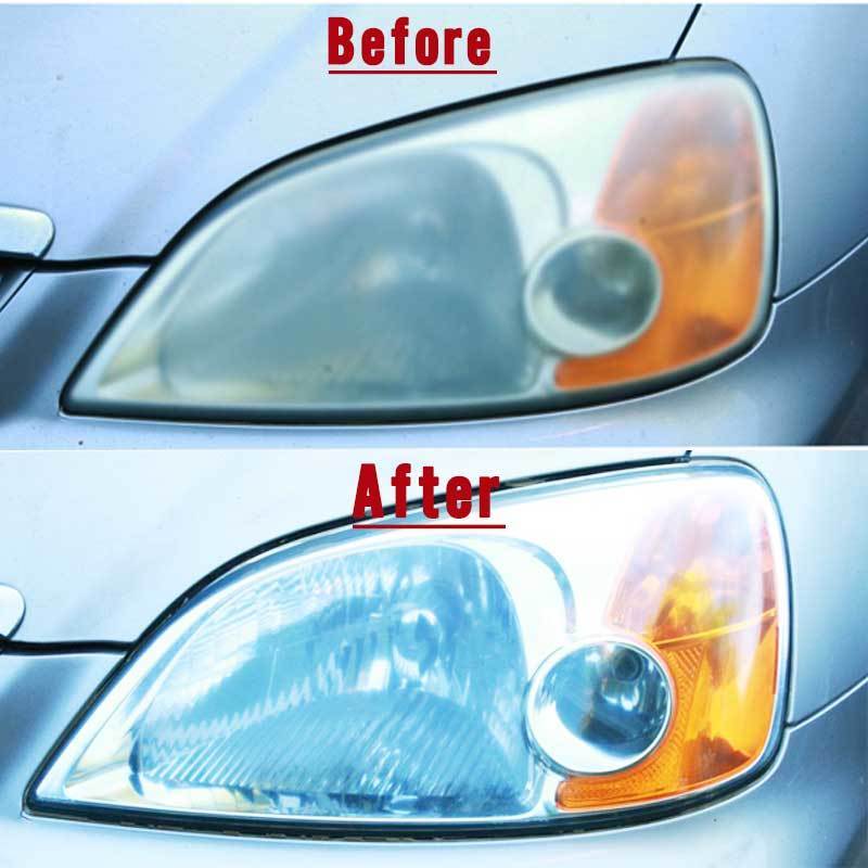 How to clean clean plastic headlights