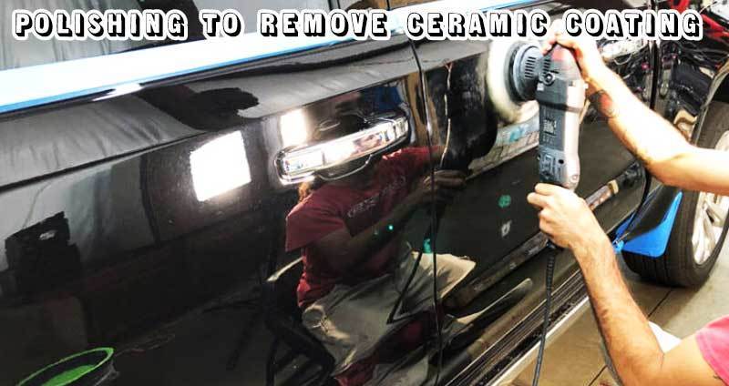 polishing to remove ceramic coating