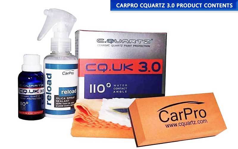 CarPro Cquartz 3.0 Product contents
