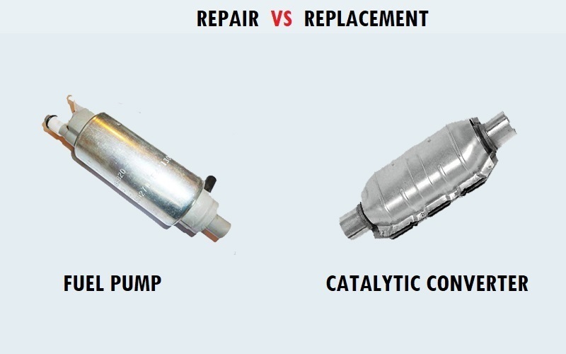 fuel pump or catalytic converter