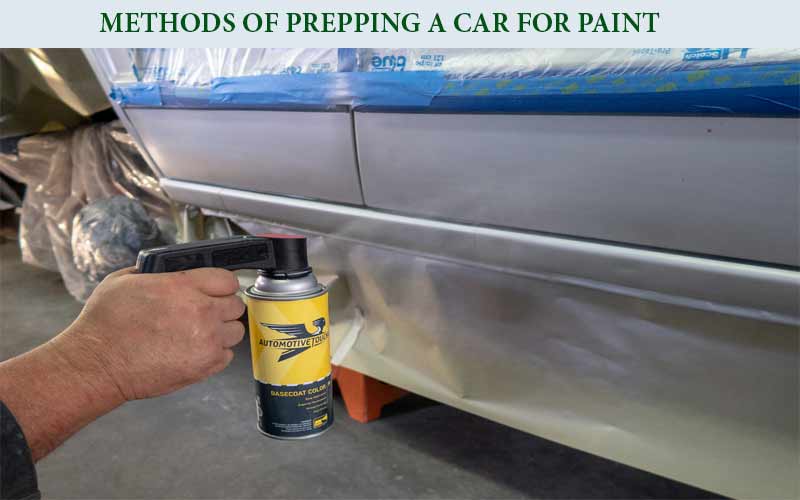 Methods of prepping a car for paint