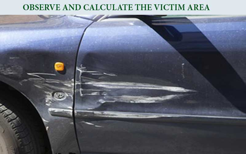 Observe and calculate the victim area