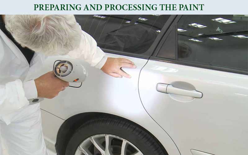 Preparing and processing the paint