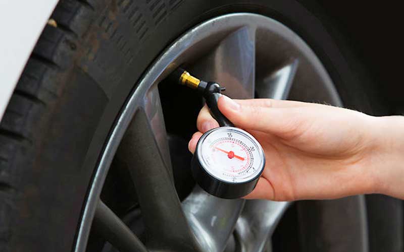 High tire pressure