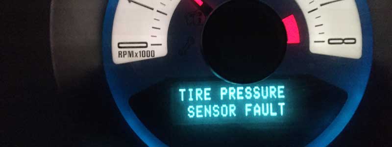 Tire pressure sensor fault
