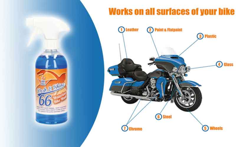 Motorcycle detailing process 