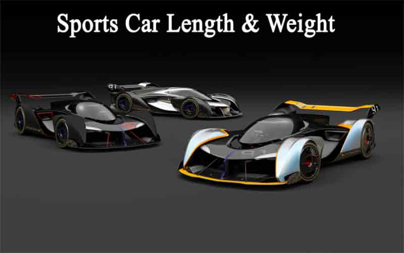 Sports car length and weight