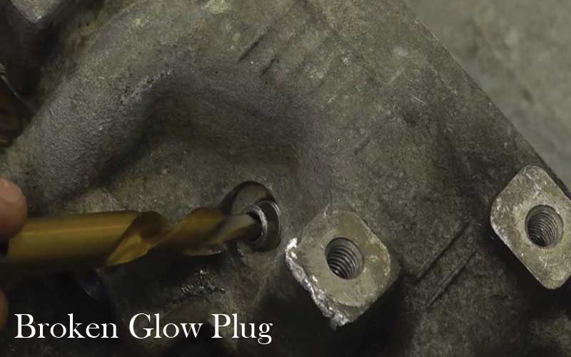 How to remove broken glow plug.