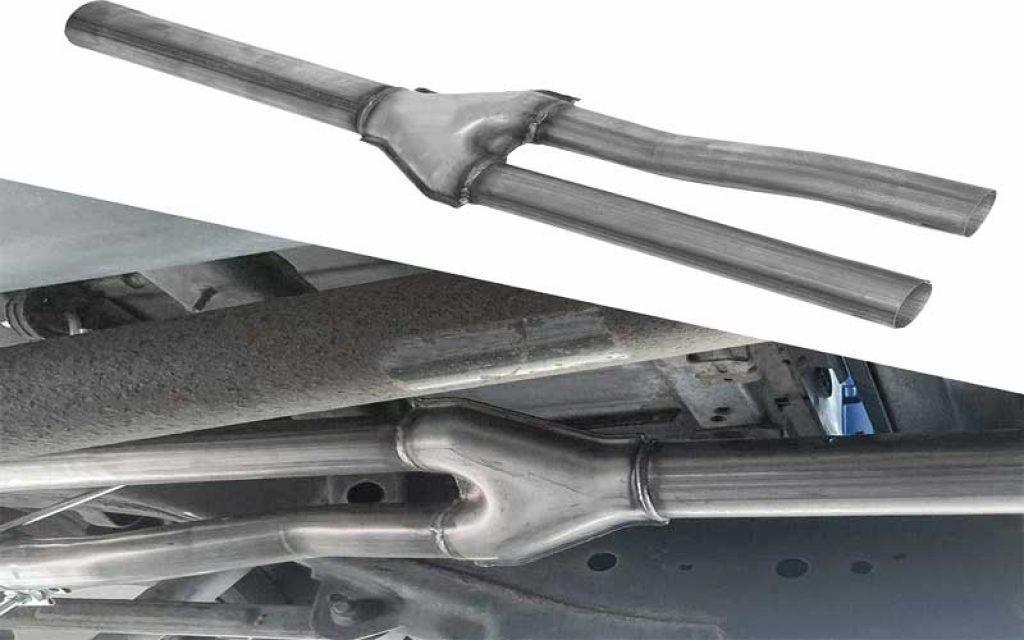 Dual Muffler Delete Y-Pipe Kit Fits