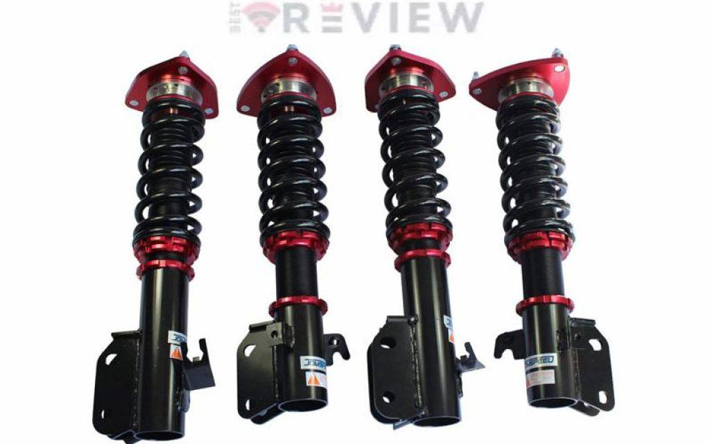 JDMSPEED New Red Full Coilover Struts Shock Absorbers Suspension Kit Replacement For Impreza WRX