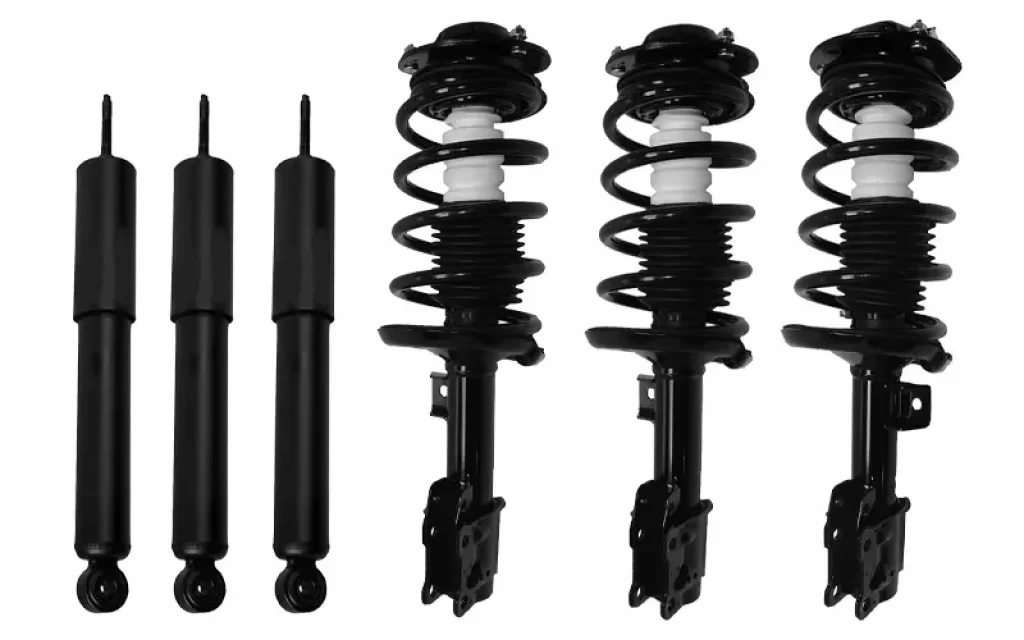 Detroit Axle - Front Struts w Coil Spring + Rear Shock Absorbers - Best for Compatibility