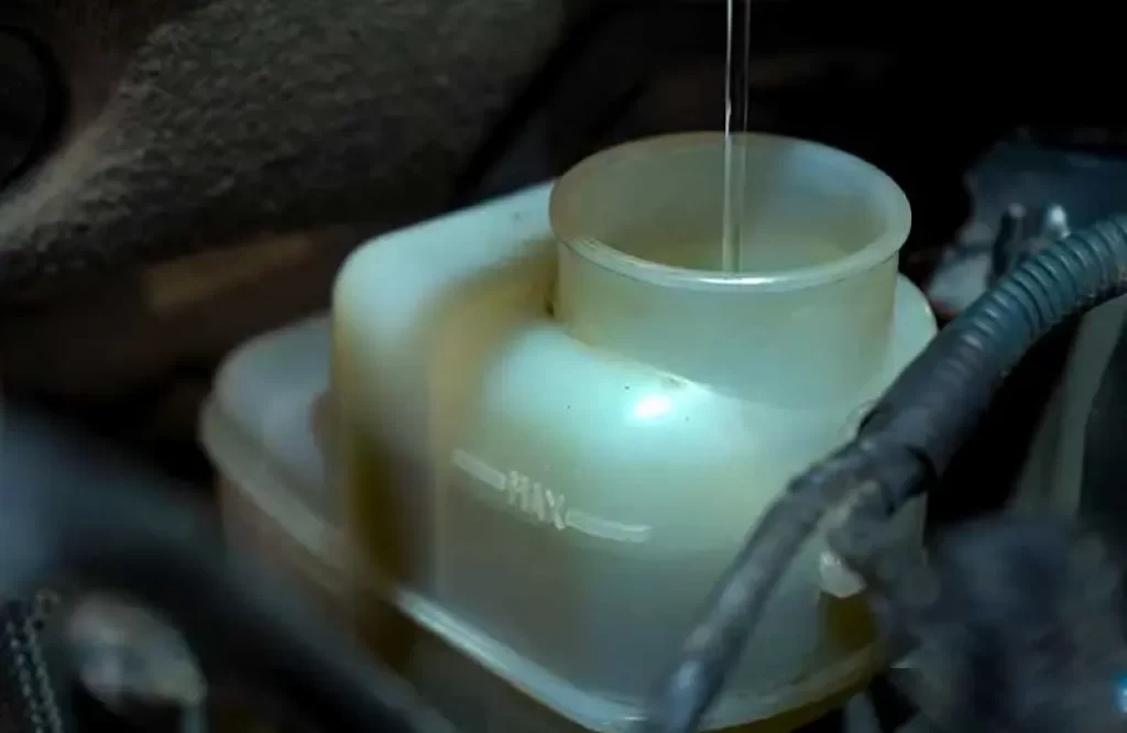 fill your brake fluid reservoir