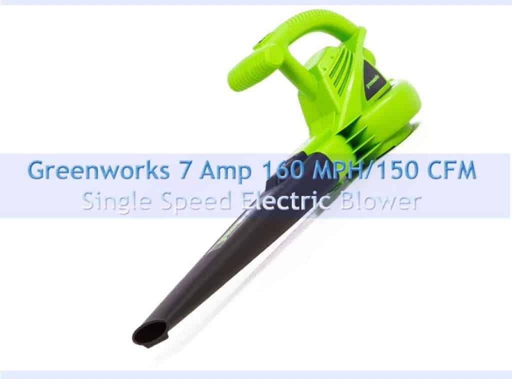 Greenworks 7 Amp Single Speed Electric Blower