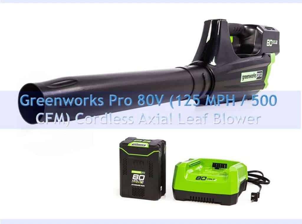 Greenworks Pro 80V (125 MPH / 500 CFM) Cordless Axial Leaf Blower