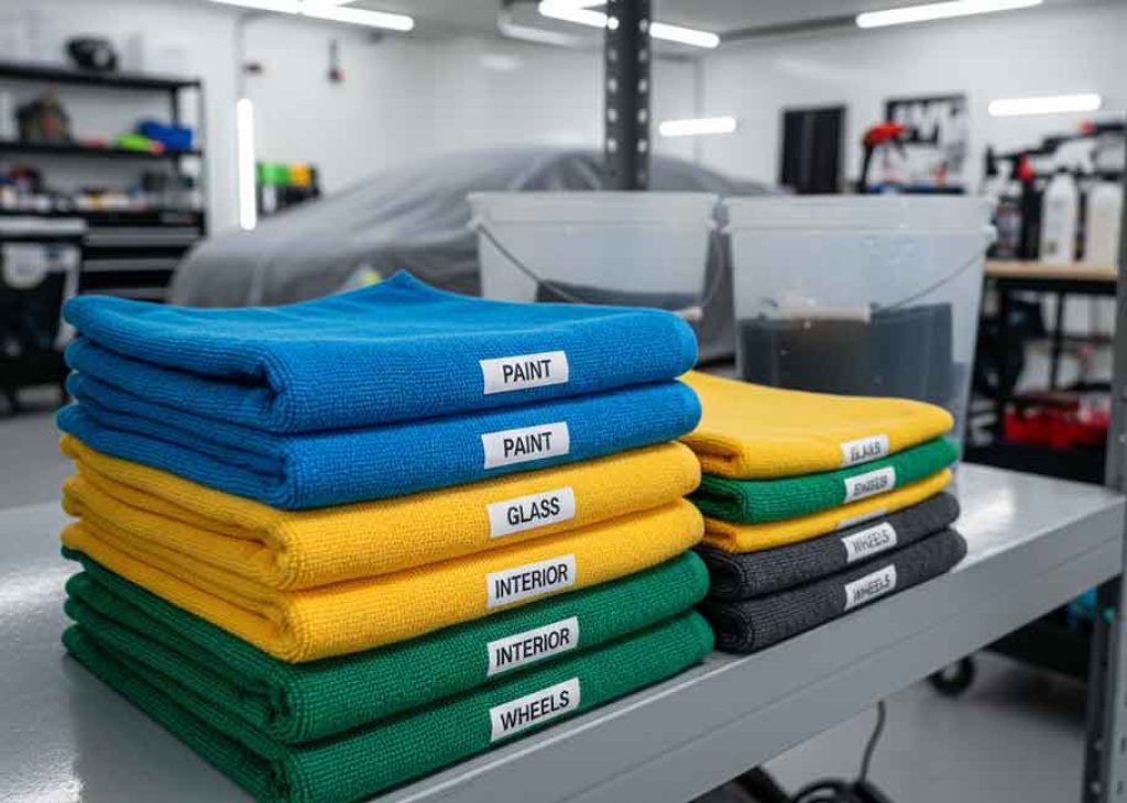 Avoid abrasive tools and dirty textiles