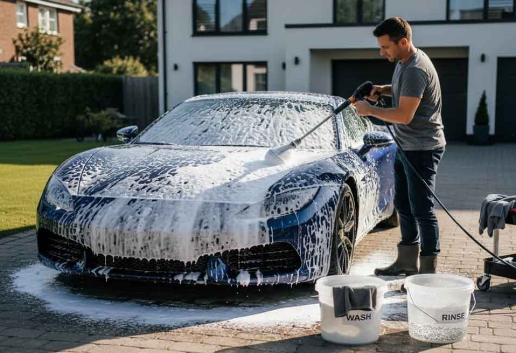 Avoid automatic or brush car washes