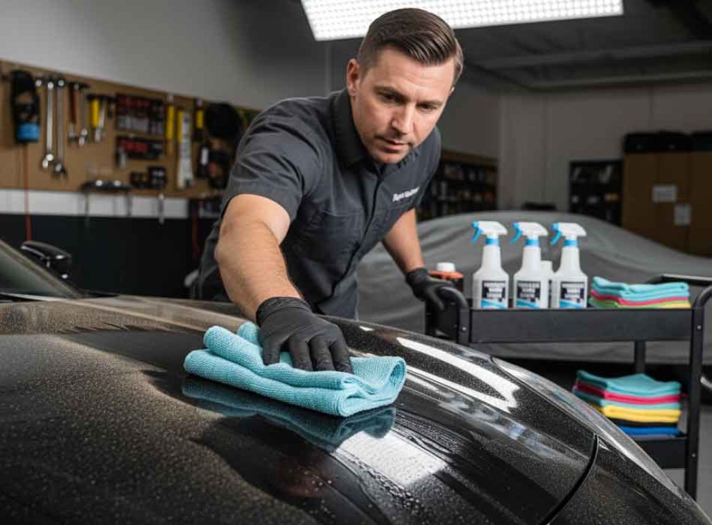 Avoid hard water drying