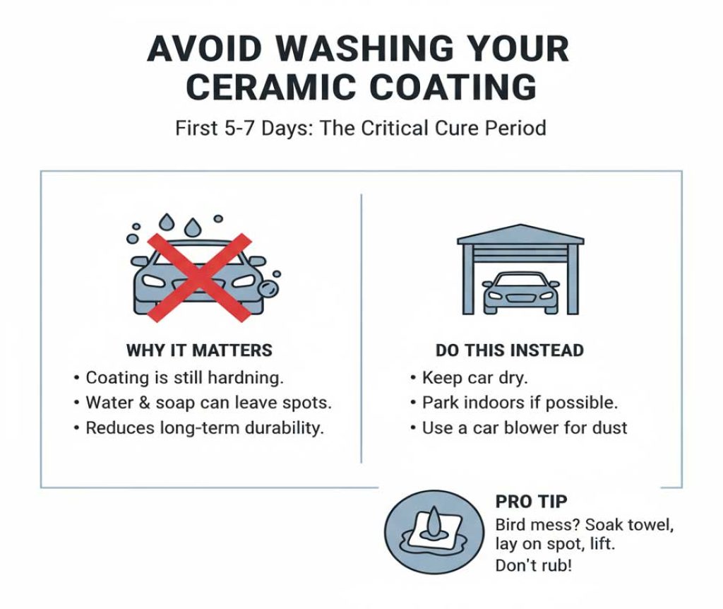 avoid washing your ceramic coating