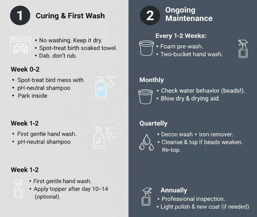 Maintenance routine and schedule