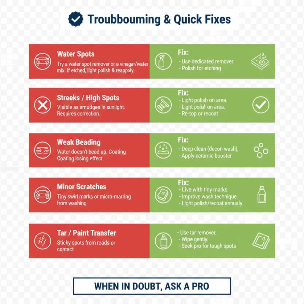 Troubleshooting: quick fixes