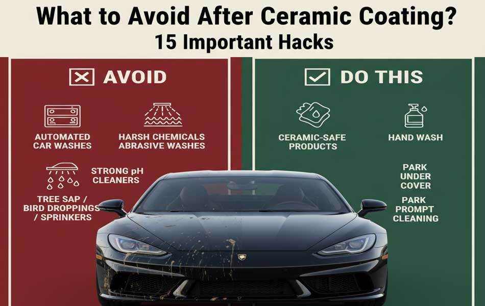 what to avoid after ceramic coating